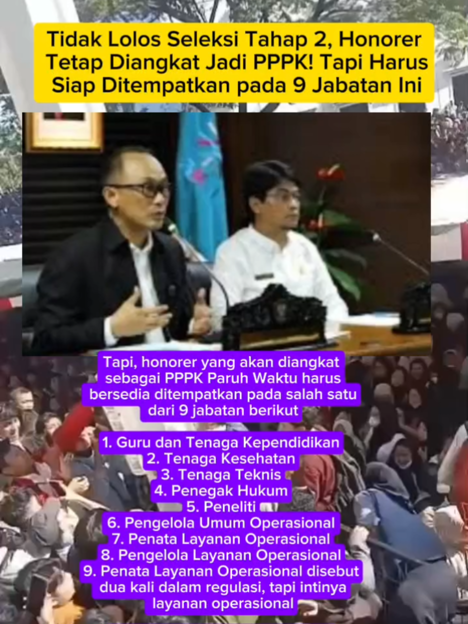 Penempatan tenaga PPPK, jika tidak lolos seleksi tahap 2 #honorer #seleksip3k #p3k #bkn #tugasp3k 