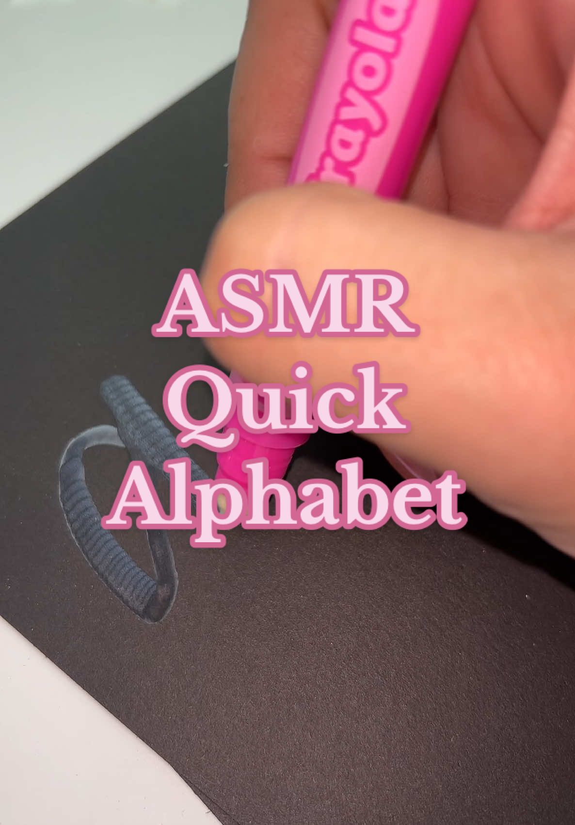 Quick alphabet before I head to work 🩷 I took a half day so I can take care of my ticket 😭 #asmr #writing #alphabet #teacher #crayola #chalk #dryerase #calligraphy 