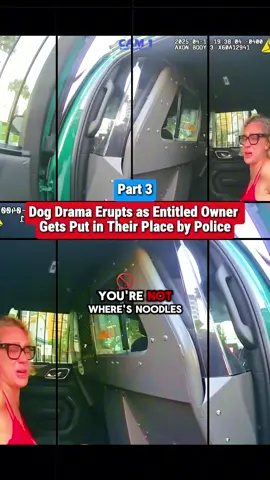 Dog Drama Erupts as Entitled Owner Gets Put in Their Place by Police #cops #copsoftiktok #copsusa #police #bodycam #bodycamcops