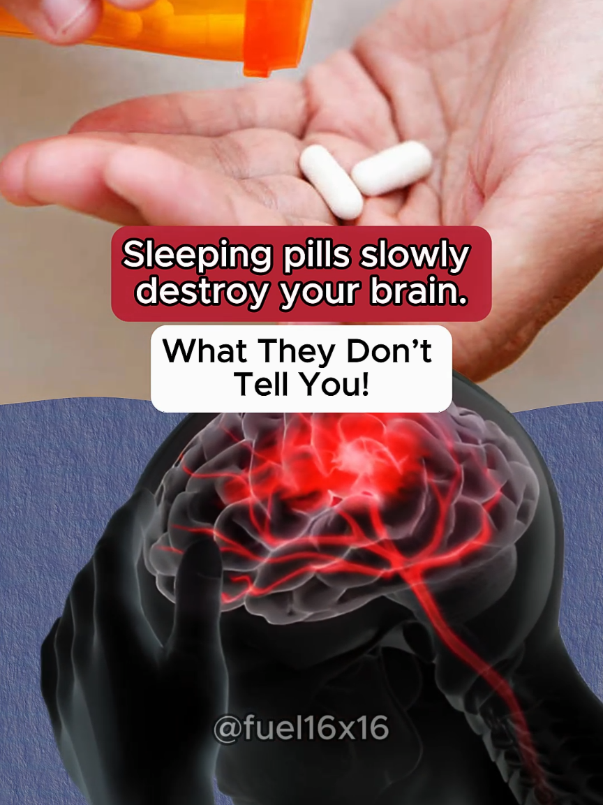 Why sleeping pills slowly destroy your brain.. #pills #sleeping #cause #insomnia #healthtips #medical #symptoms #medicine #pain #hospital #3d 