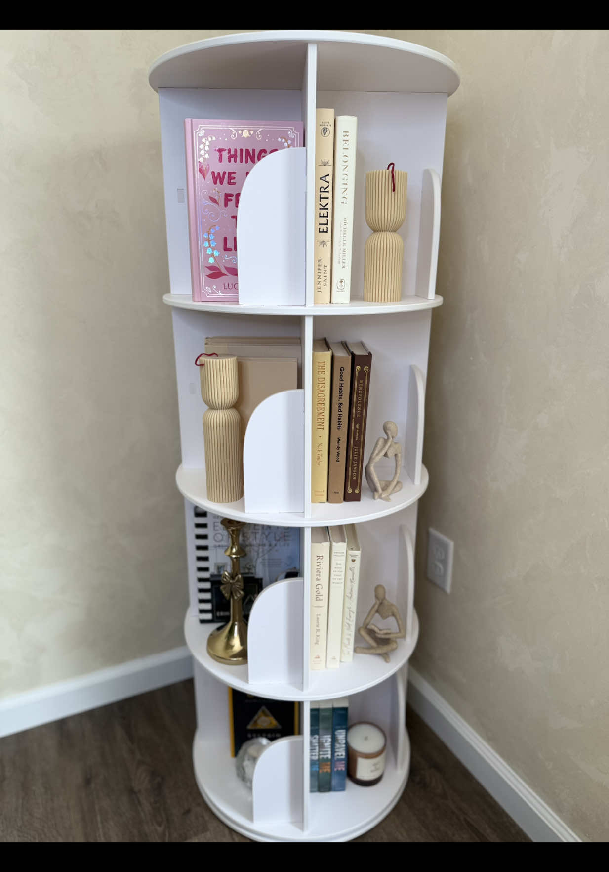 🔗 In Bio! Rotating Bookshelf 📚 #amazonhome #amazonfinds #bookshelforganization #bookshelf #homeorganization #asmrorganizing #stayorganized #booklovers #homedecorideas 