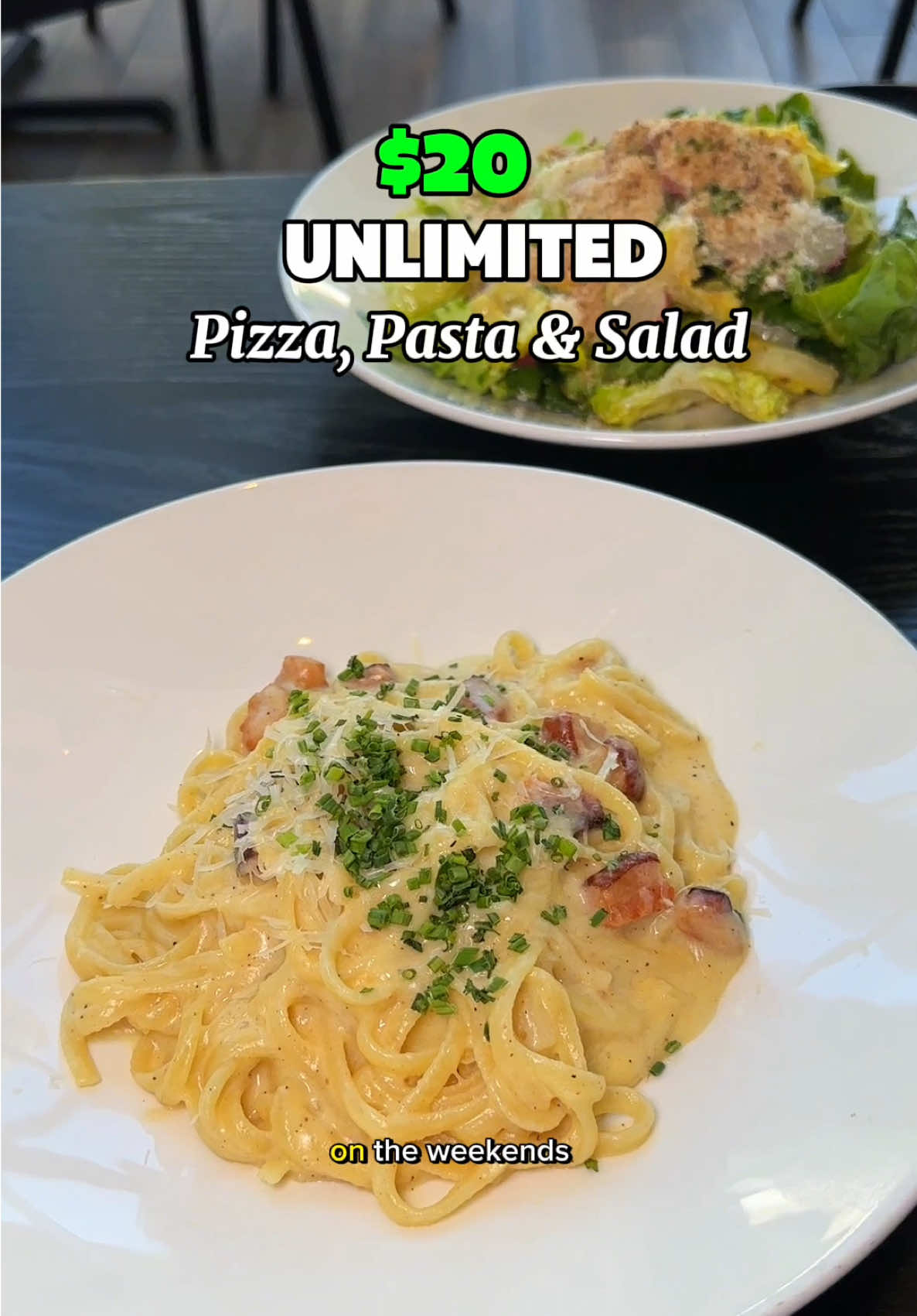 Italiano Weekends is now available at Canal Street Eatery! 🍝🍝🍝 $20 per person for unlimited pizza, pasta, and salad #chicago #chicagofoodie #chicagofood #chicagotok 