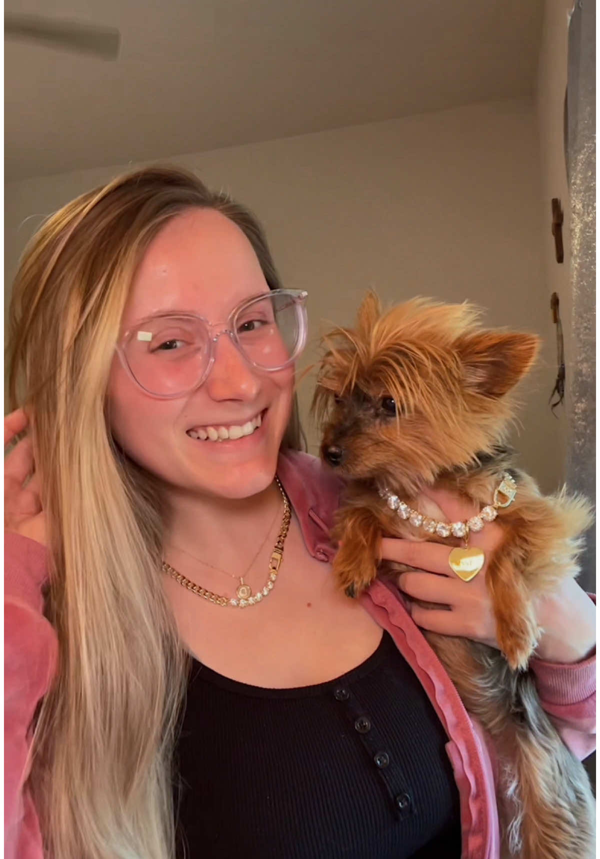 just two girlies living their best lives in @Melinda Maria Jewelry diamonds 💎 my heart cannot handle twinning with my Izzy girl 🥹🤍 I’m wearing the Julian REALLY Loves Diamonds Necklace 💎 Izzy is wearing the Thor Loves Diamonds Pet Necklace with the XL Heart Dog Tag 🐶 If you’ve been looking for a sweet way to match with your pup, this is it. Code “DARIAN” gets you 10% off 🤍 #mmlove #melindamaria #melindamariajewelry #melindamariapartner #petjewelry #yorkie #yorkiesofinstagram Pet jewelry, Melinda Maria Jewelry 