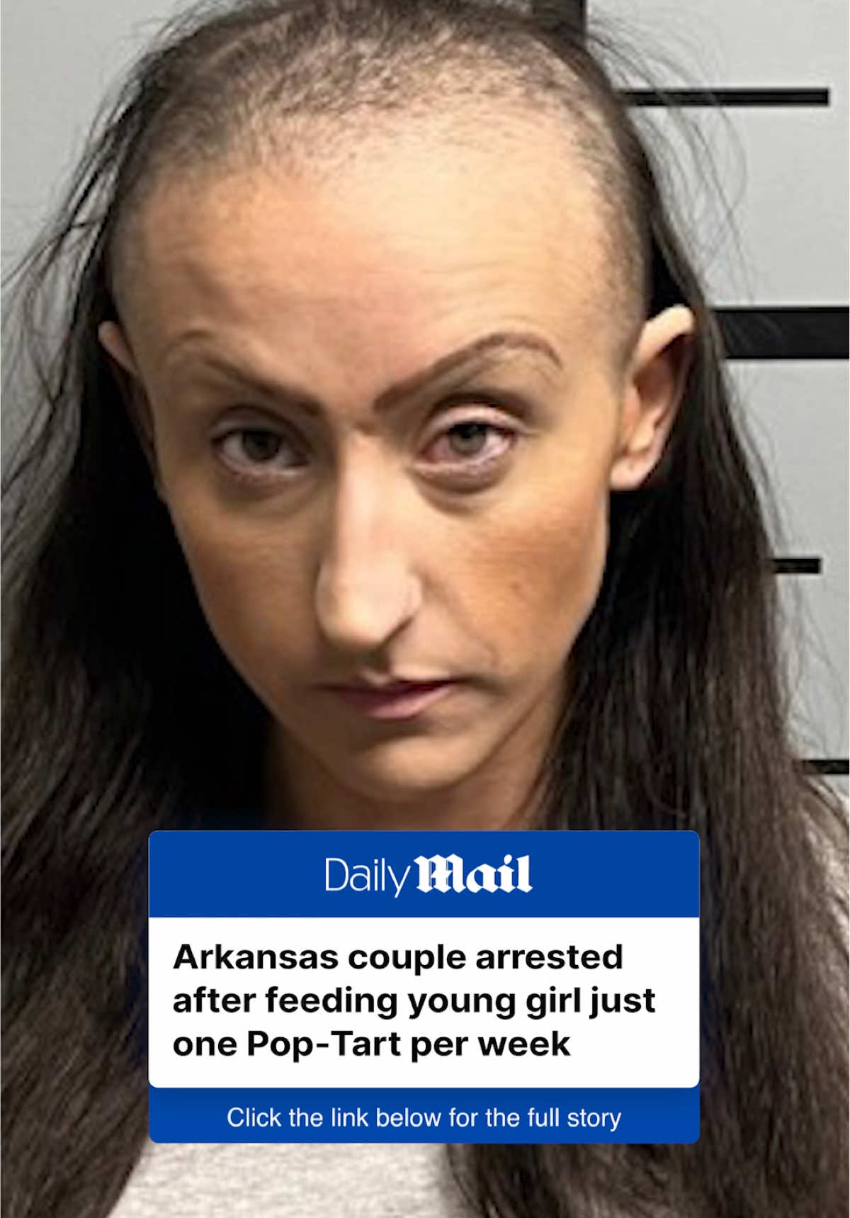 An Arkansas couple allegedly subjected a young teenage girl to years of s*xual assault, starvation, physical violence, and forced dr*g use - all while threatening to kill her if she ever spoke out. Daniel Ray Caler, 34, and his wife Annie Claire Caler, 28, of Rogers, Arkansas were arrested on May 9 after the alleged teenage victim made a chilling revelation to her school counselor. Tap the link for the full story on DailyMail.com.  #news #crime #arkansas #mugshot 
