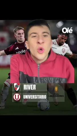 HOY JUEGA RIVER 🤩🏆⚪️🔴 #copalibertadores #universitario #riverplate #argentina #peru 
