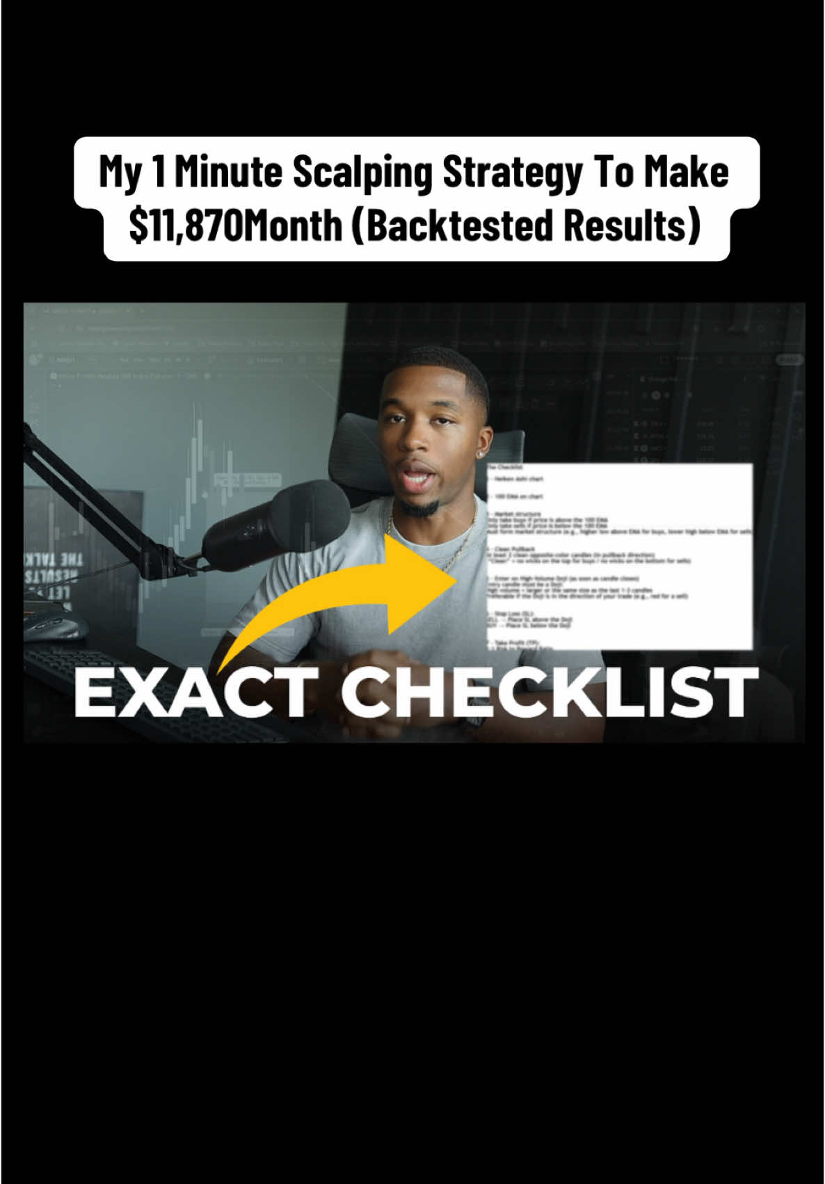 My 1 Minute Scalping Strategy To Make $11,870Month (Backtested Results) #fyp #trading #tradingstrategy 