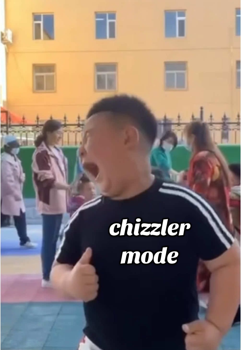ahhh: chizzler mode. #vibe #dancingkid #dance #fyp #music #chineserizzler #chizzler #vibe #aura #happydance #pitbull #moves #auramaxxing 