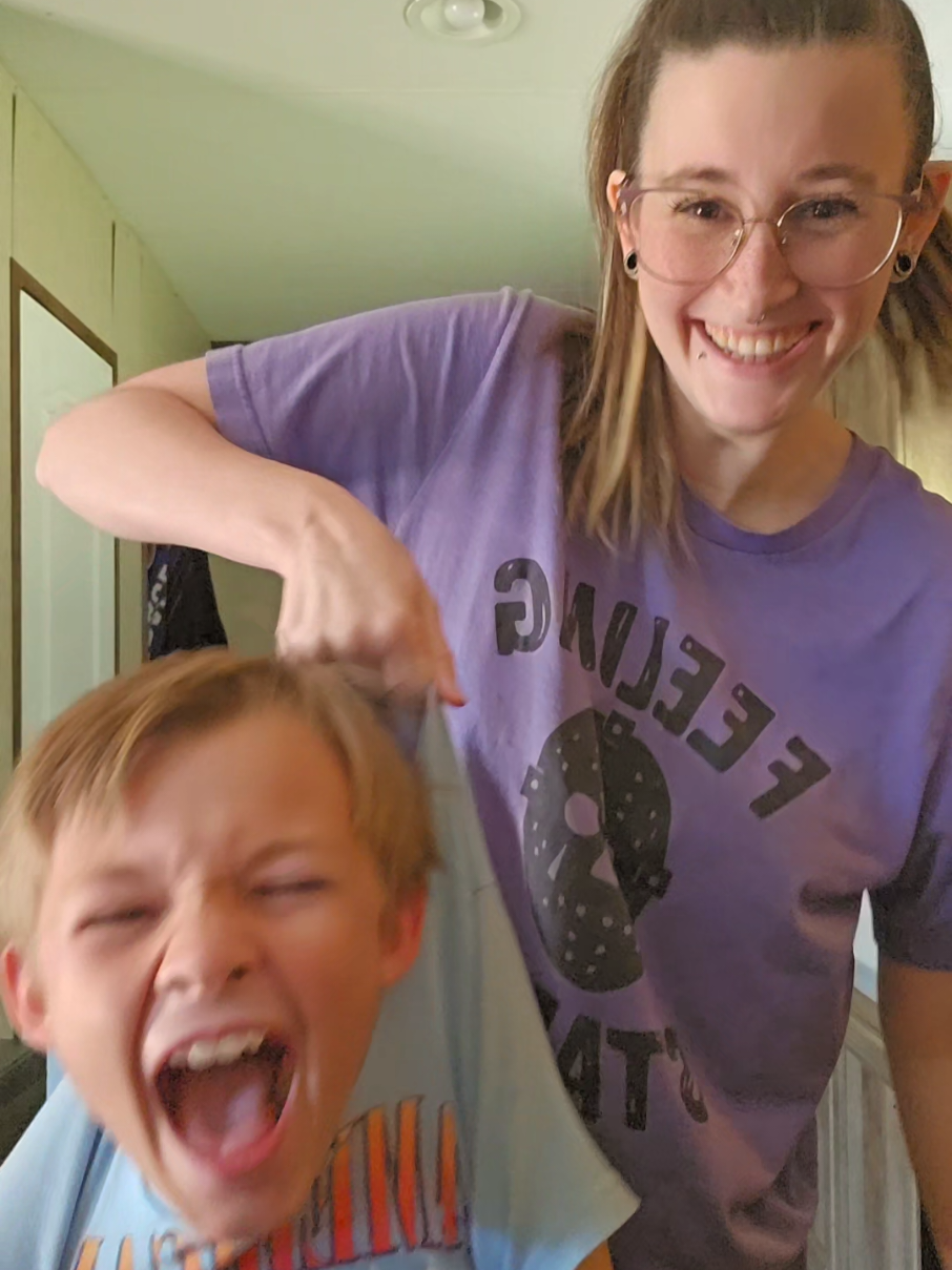 my kids physically made me pull them up xD -.- #sahm  #trouble 
