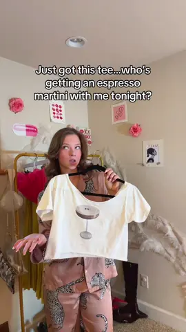 I crave one every time I wear this shirt from @In Print We Trust (link in bio for discount!) #inprintswetrust #elegantstyle #espressomartini #affordablefashion 