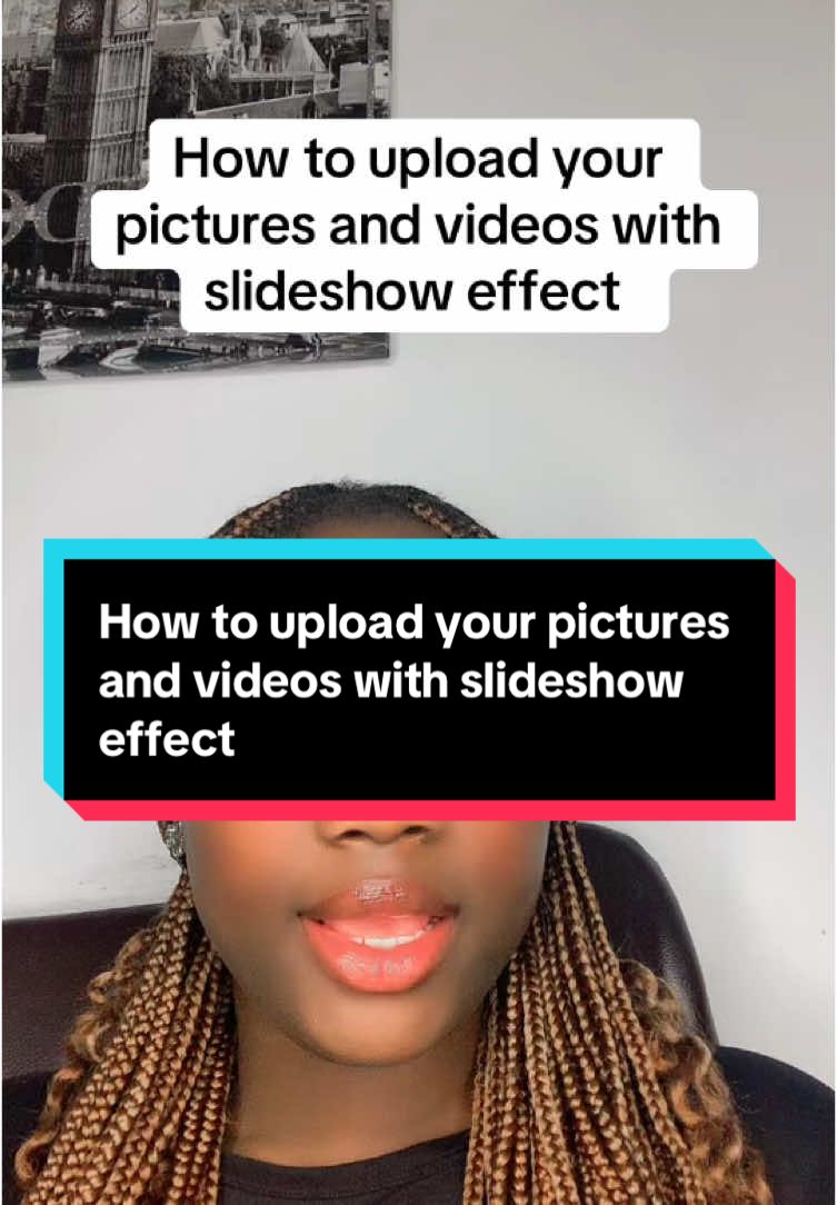 How to upload your pictures and videos with slideshow effect #tiktoktutorials #creatortips #tiktoktips #newontiktokers #tiktokbeginners #newontiktok #coach_queenzoe #flourish_oduma 
