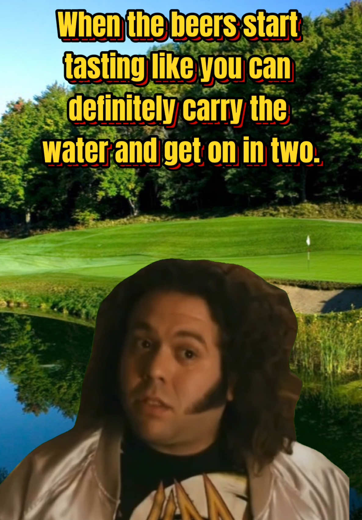 I have shanked my 3 wood six straight times so that means I’m due for a bomb, right??? #golf #golftiktok #fyp 