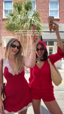 Girl therapy 🍒🍓🍦 Send this to someone you want to spend a girls day with • •[summer, content creator, girl therapy, sweet treat, Charleston sc, summer outfit ideas, Pinterest aesthetic, Pinterest inspo] #relatable #girltherapy @Sydney Bernhardt #forthegirls #trendingaudio #girlthings #bffs #besties #charlestonsc
