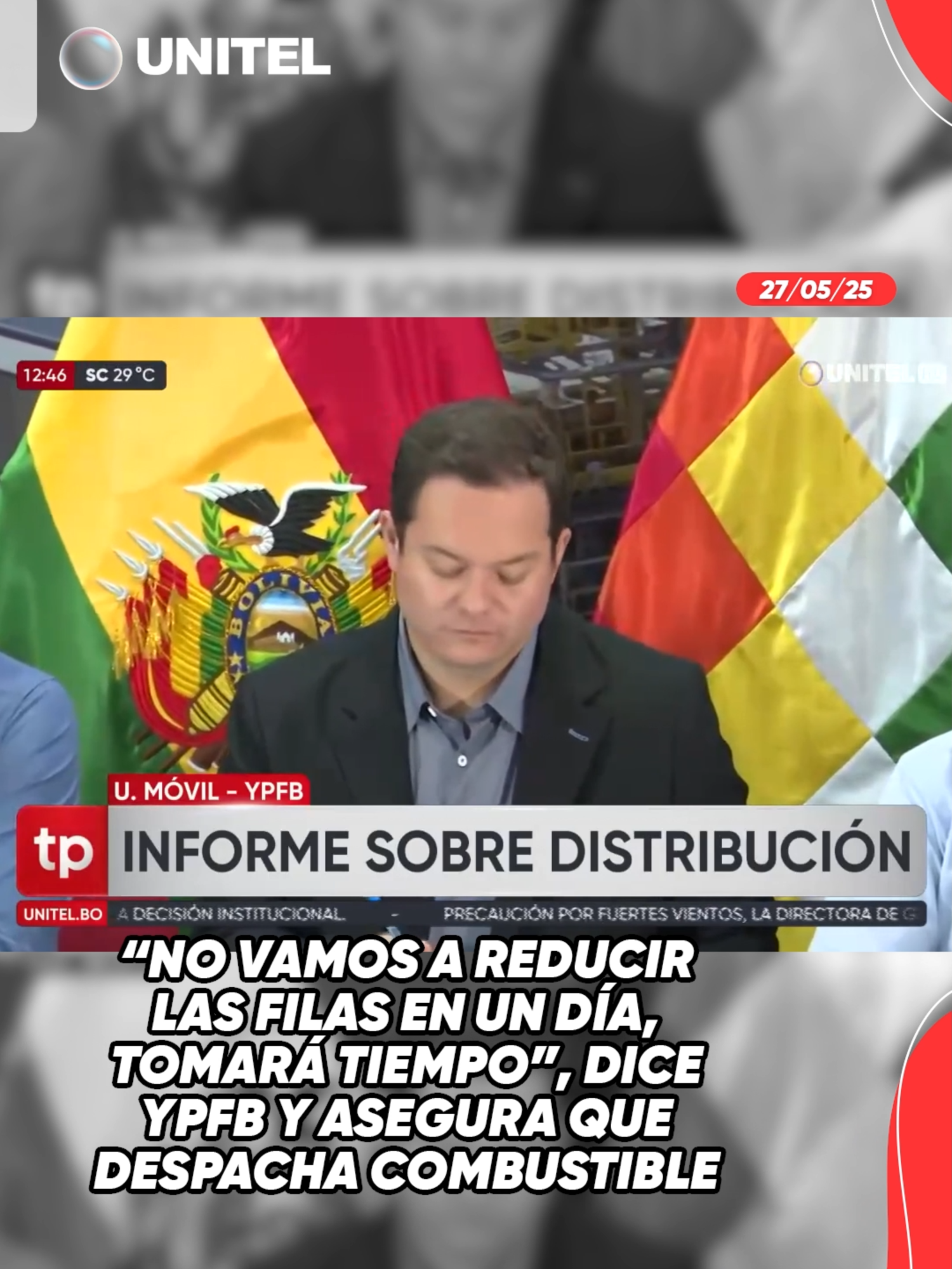 “No vamos a reducir las filas en un día, tomará tiempo”, dice YPFB y asegura que despacha combustible #Unitel #Economía #NoticiasUnitel #BoliviaInforma #Actualidad #ÚltimaHora #LoMásVisto #EnDesarrollo #Infórmate #ReportajeUnitel #CoberturaUnitel #NoticiaDelDía #EnVivoUnitel #Titulares