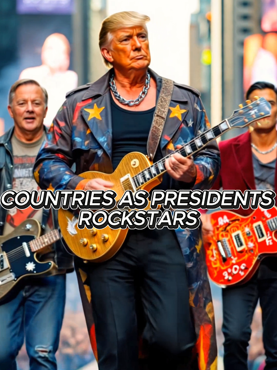 COUNTRIES AS PRESIDENTS ROCKSTARS 💀 #countries #ai #midjourney #fyp #viralvideo #manafused 