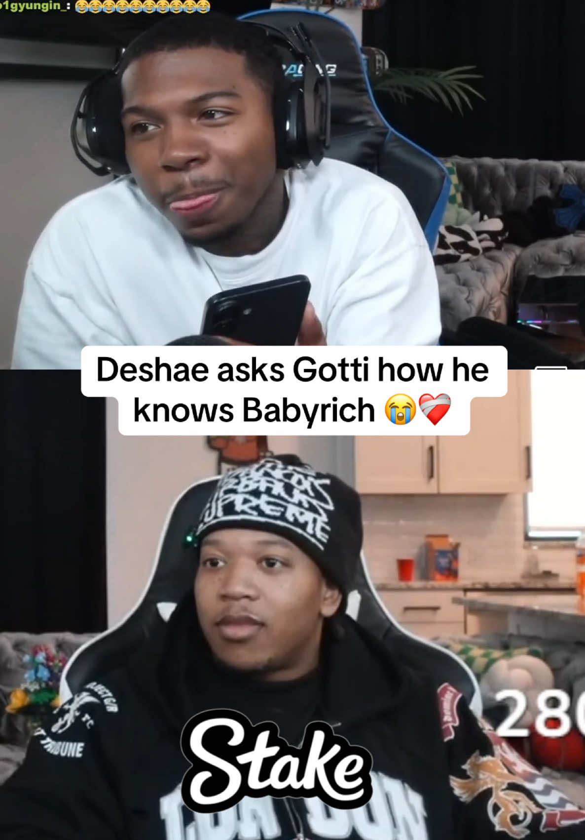 Deshae asks Gotti how he knows Babyrich 😭❤️‍🩹 #deshaefrost #gotti #babyrich #fypシ゚viral #viral #trending #fouryoupage #fyppppppppppppppppppppppp @Deshae Frost 