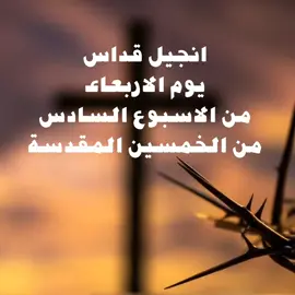 انجيل قداس  يوم الاربعاء  من الاسبوع السادس  من الخمسين المقدسة  #عظات_ترانيم_مسيحية_تاملات_افلام_قديسين #