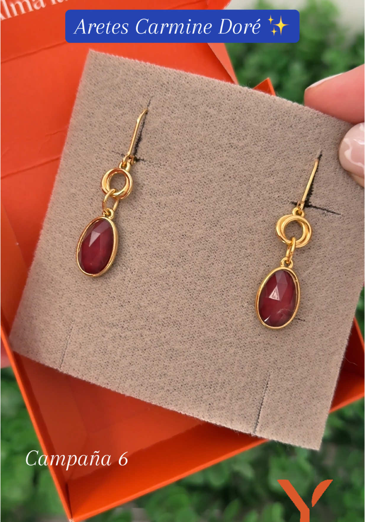 Hermosos aretes Carmine dore ✨ Pídelo al número del perfil 📲📍 #yanbal #yanbalperu #joyasyanbal #joyasperu #areteslargos #aretescarminedore #aretesrojos 