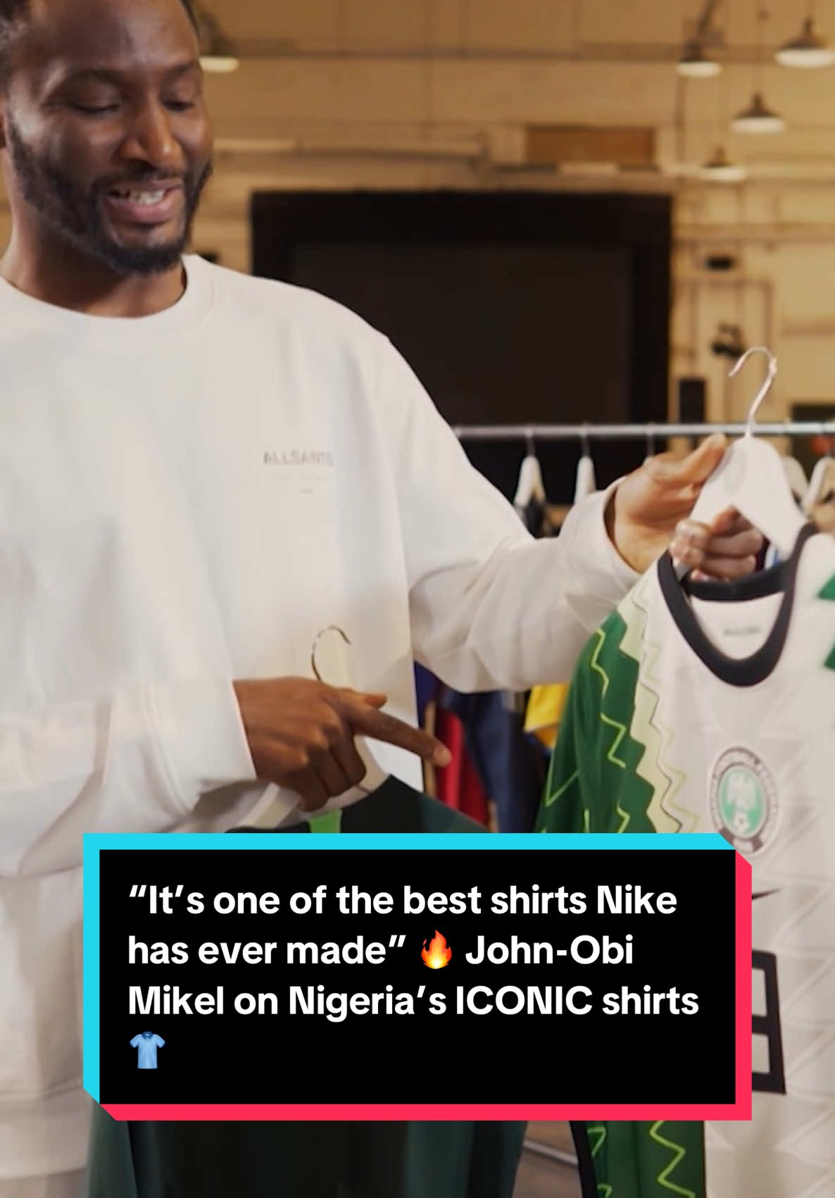“It’s one of the best shirts Nike has ever made” 🔥 John-Obi Mikel & @kennyallstar talk about the iconic Nigerian jerseys over the years and the style and input into them 😍
