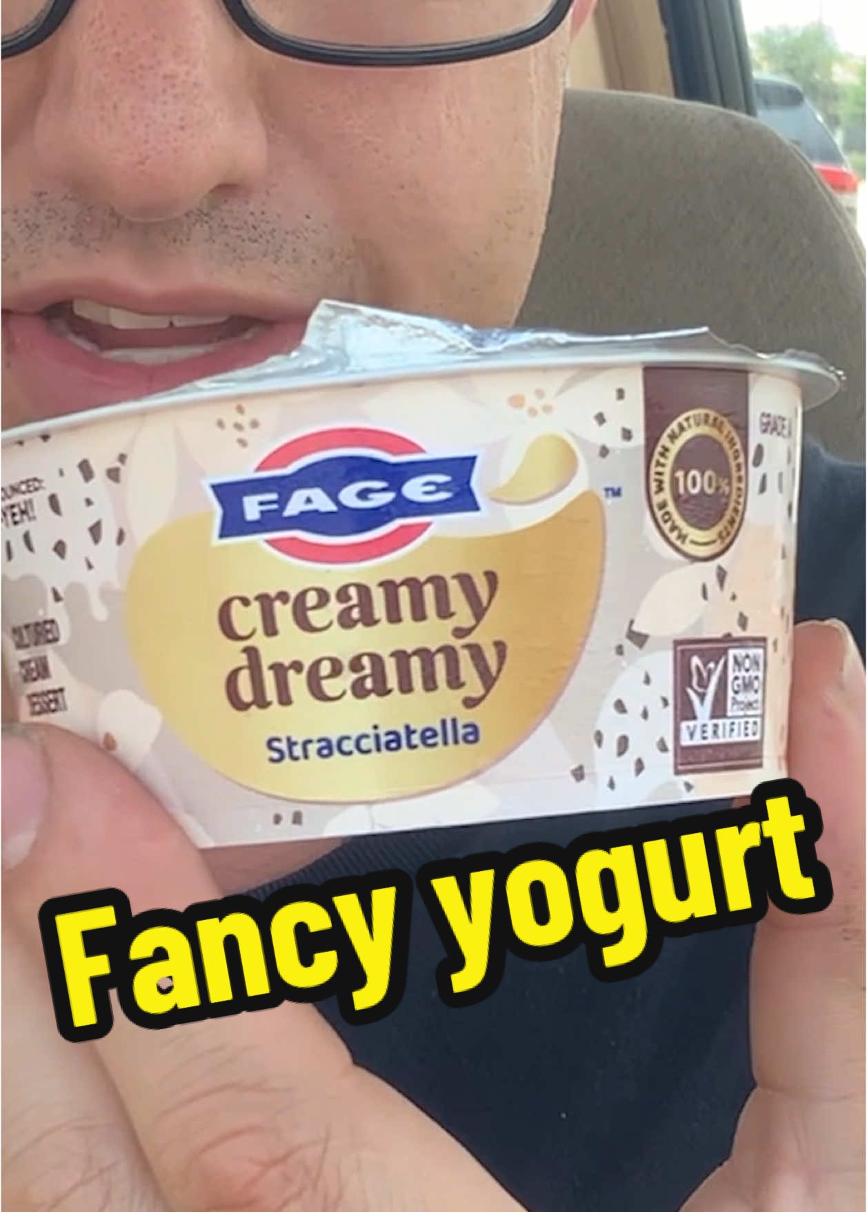 Day 104: learned a new word today #fyp #lol #yogurt #stracciatella #eating #food #snacks #foodreview #tastetest 
