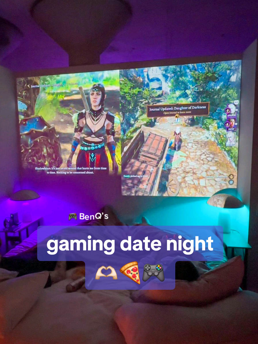  the ultimate gaming date night ✨ 📣 ready to win some exciting prizes?! the BenQ Game Night video contest is officially live!! share what your game nights look like & win a gift box or an X Series gaming projector – whether you have a BenQ gaming projector or not :) •  🤝 already have a BenQ gaming projector? share a short video of your game night! 🎁 prize: game night gift box •  ☝️ don’t have a BenQ gaming projector yet? share your storyboard of your video idea first – if you win, you’ll get a projector to bring it to life! 📽️ prize: x500i gaming projector (like the one I have!) 🔗 see the contest link in my bio to enter & see the full rules! enjoy cozy, unforgettable game nights with BenQ gaming projectors on a seamless & immersive 150