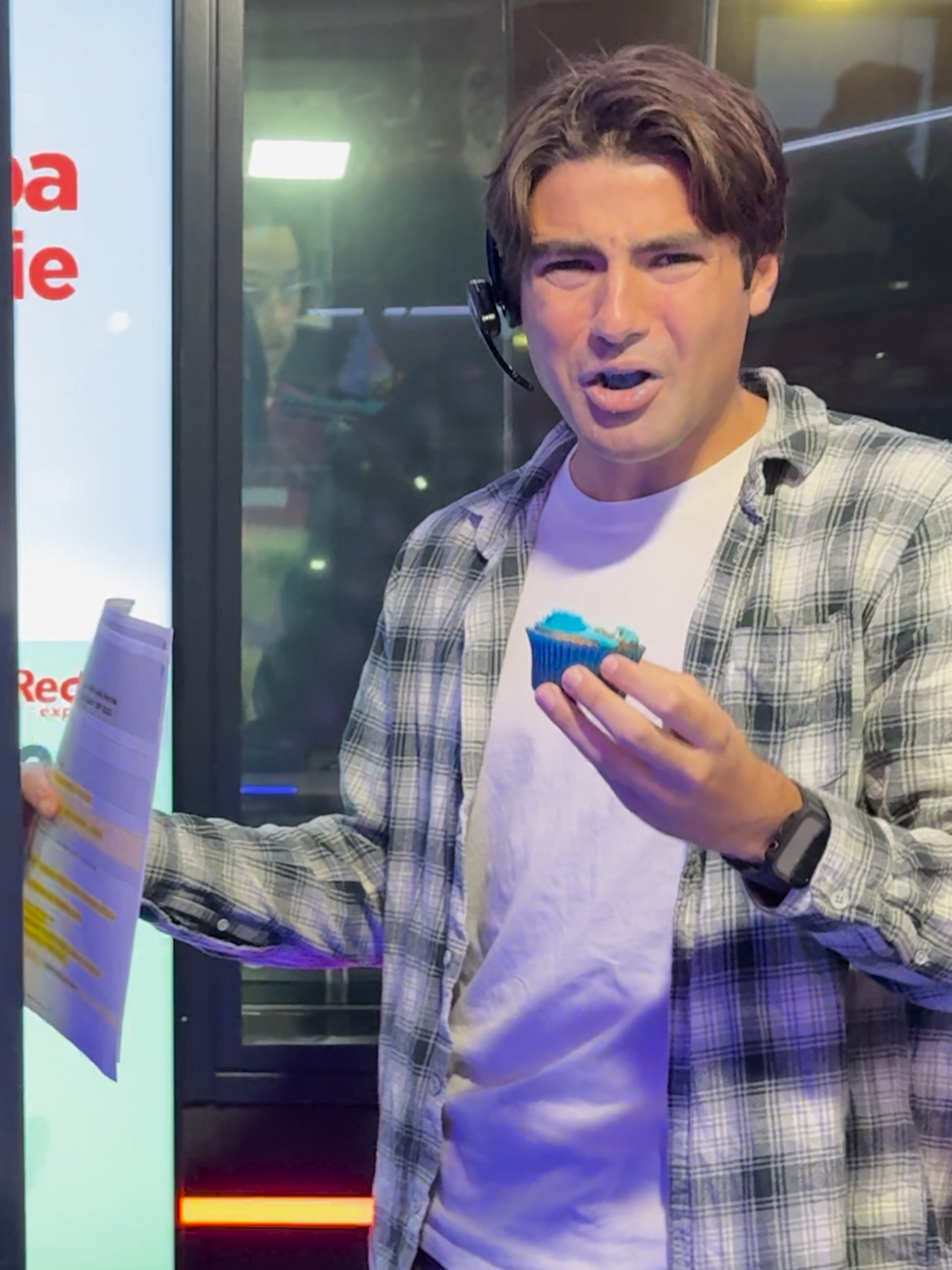 Producer Maddi made @nswblues cupcakes... they were... umm... awesome! #bakingfail #cupcake #StateOfOrigin