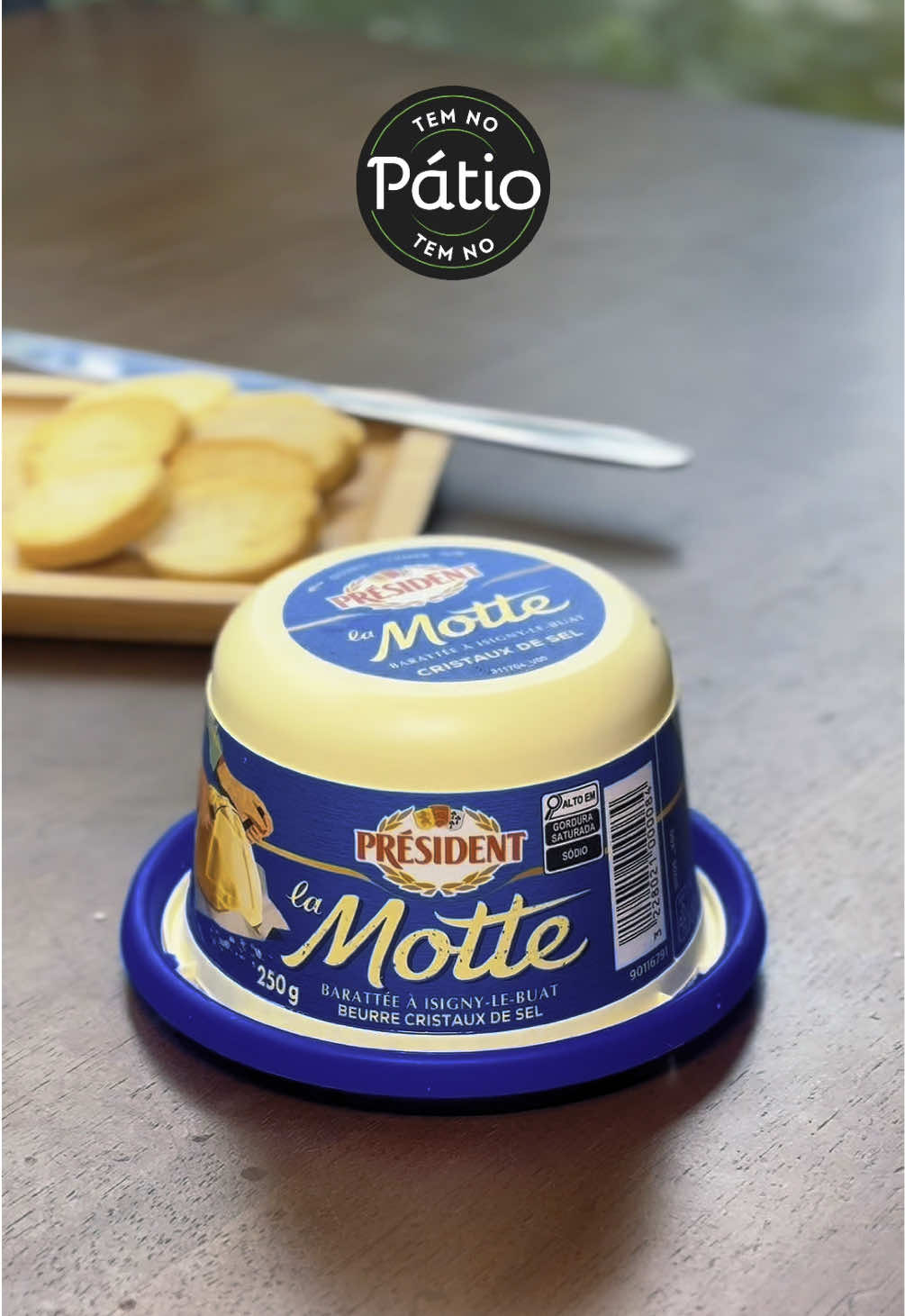 Um item indispensável para o seu café da manhã ou lanche da tarde: manteiga (ainda mais se for La Motte da Président). Mas cuidado! É arriscado você se apaixonar. Experimente! Você encontra em todas as nossas unidades. Pátio Gourmet combina com você 💚 #patiogourmet #lamotteprésident #président #manaus