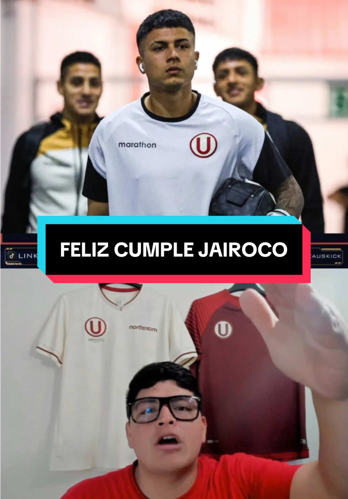 FELIZ CUMPLE JAIROCO! #jairoconcha #jairoco #linkeaus #tito #jairo #concha #cumpleaños #universitario #2025 #crema #universitariodedeportes #futbol⚽️ #analisis #perú #liga1 #sudamerica #elunicogrande #Soccer #fyp 