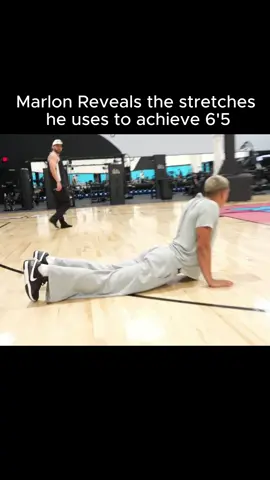 Marlon shows the stretches that helped him reach 6'5 #marlon #lacy #stretch #taller #fyp #foryouu