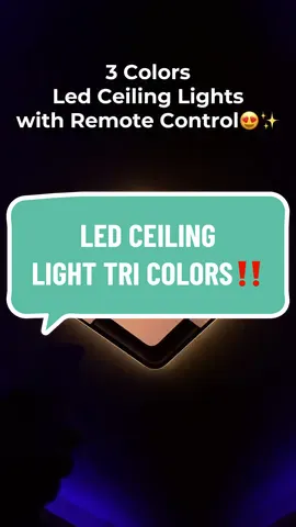 LED CEILING LIGHTS TRI COLORS😍✨💯 #ledlights #ledceilinglight #ceilinglight #aestheticlights #nordiclight #chandelier #viralvideo 