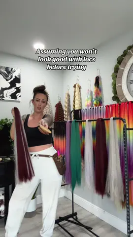 I can’t tell you how many people tell me that they’re nervous to try loc extensions because they don’t know if it’s going to look good. I promise you, Locs look good on everyone!  It’s the color choices matter! 🥰 For any help, feel free to contact me before investing!  || LOCS OF EDEN ||   #dreadlockextensions #fauxlocs #syntheticdreads #colorblending #dreadlocks #dreads #locstyles #hairstyles #temporarydreads #locsofeden #rainbowhair
