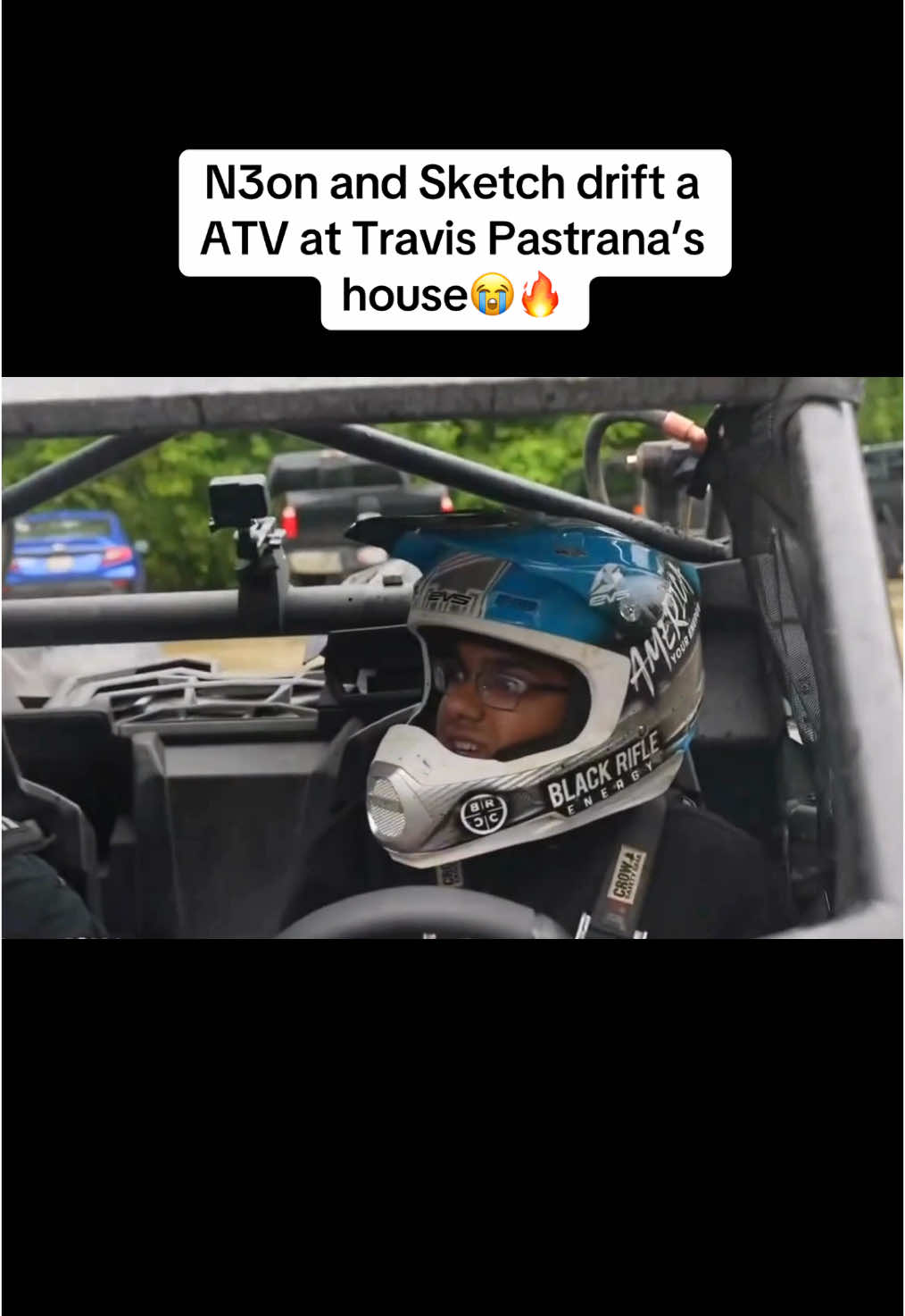 N3on and Sketch drift a ATV at Travis Pastrana’s house😭🔥 #n3onlive #viral #fyp #explore #travispastrana #foryou #atv #adin #atv #drift #sketch #sketchcomedy #n3on