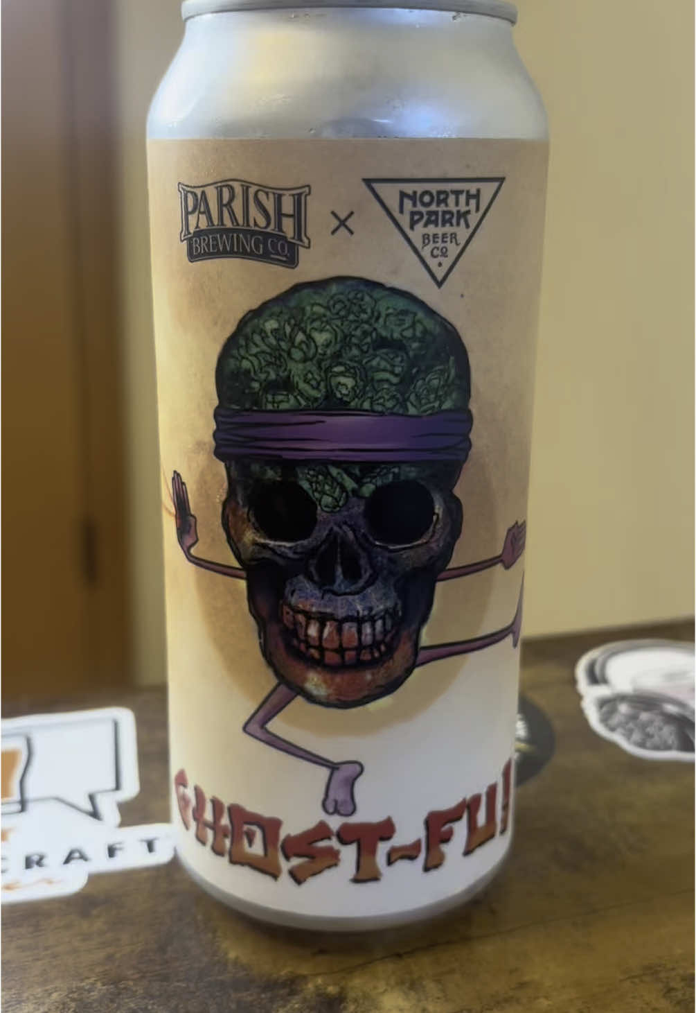 Ghost-Fu! By Parish and North Park Brewing #craftbeer #drinkbeer #review #beer #westcoast #ipa #collab #juicy #tuesday #vibes #cheers 
