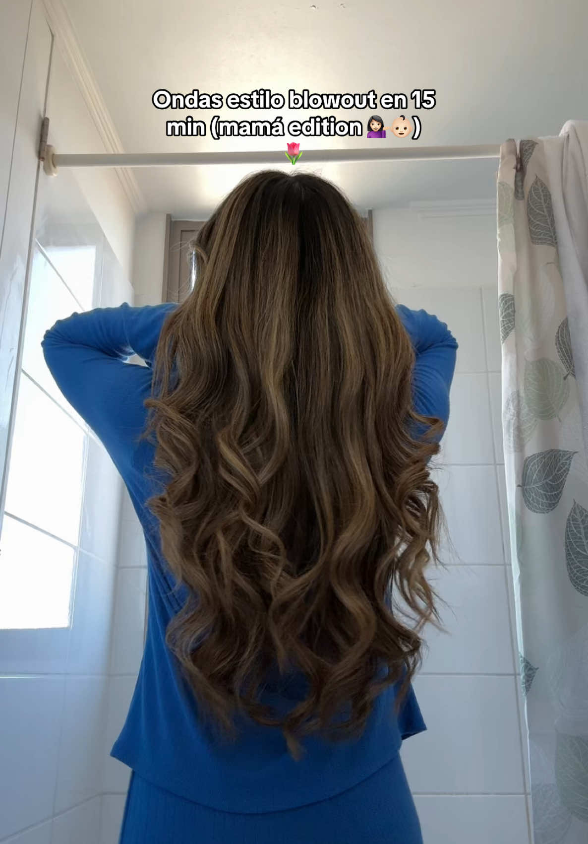Me encanta como queda y cuán poco tiempo me toma 🌷 #hairstyle #hairtutorial #ondas #curls #blowoututorial 
