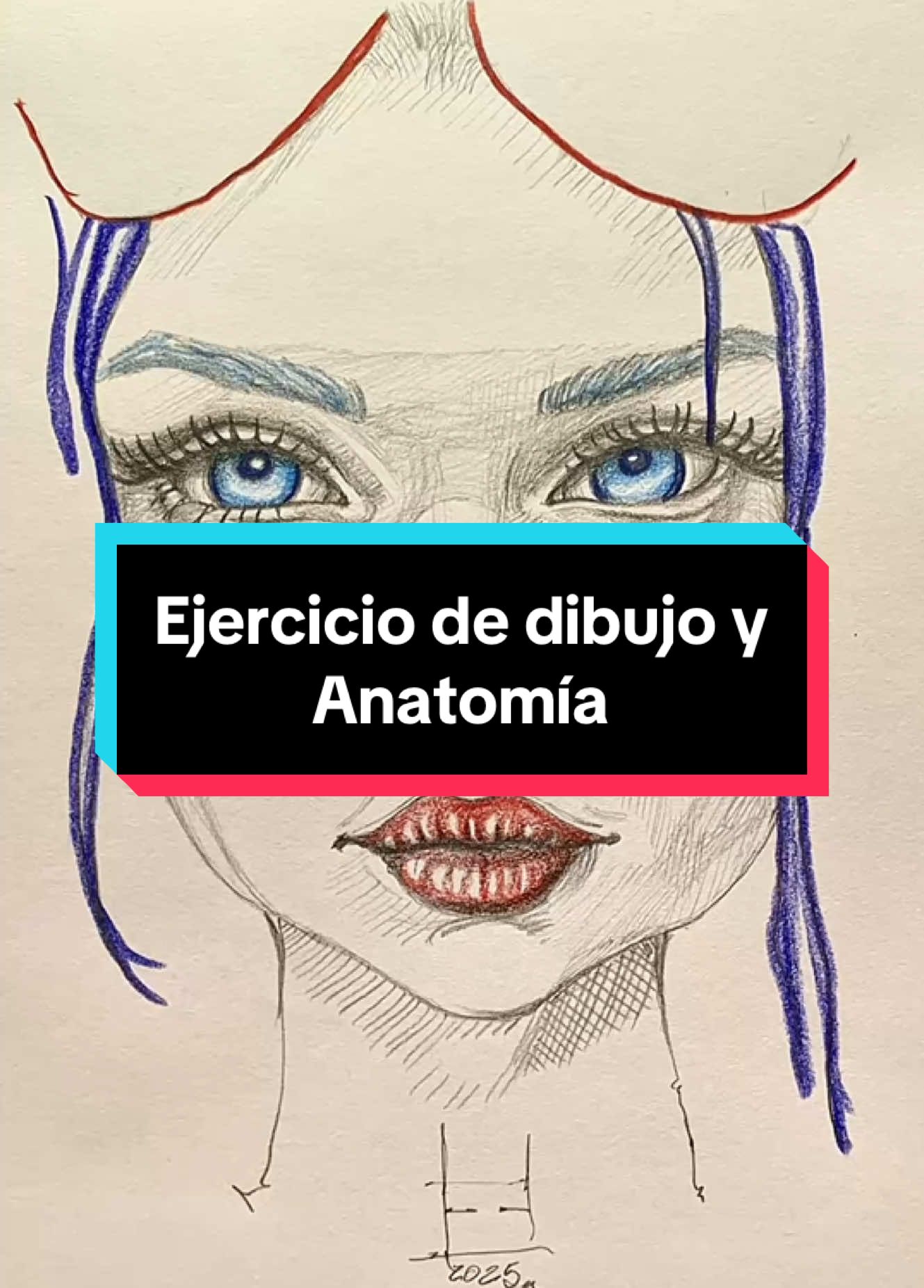 Educación artística. Ejercicio de dibujo y anatomía. Ahora dibujantes haremos un sketch de una cara, poniendo mayor énfasis en los ojos y boca, ve por tus materiales y vamos a dibujar un rato. #f#fernandofloresarte#educacionartisticad#dibujantese#ensenadab#bajacaliforniat#tijuanac#comoaprendradibujara#artprogressd#dibujoc#croquiss#sketcha#anatomiao#ojosc#comodibujard#dibujarojos