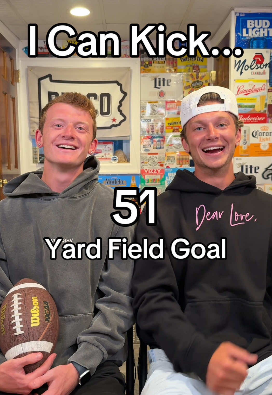 Can Joey Kick A 51 Yard Field Goal?? #fieldgoal #sports #challenge #highlandbros #fyp 