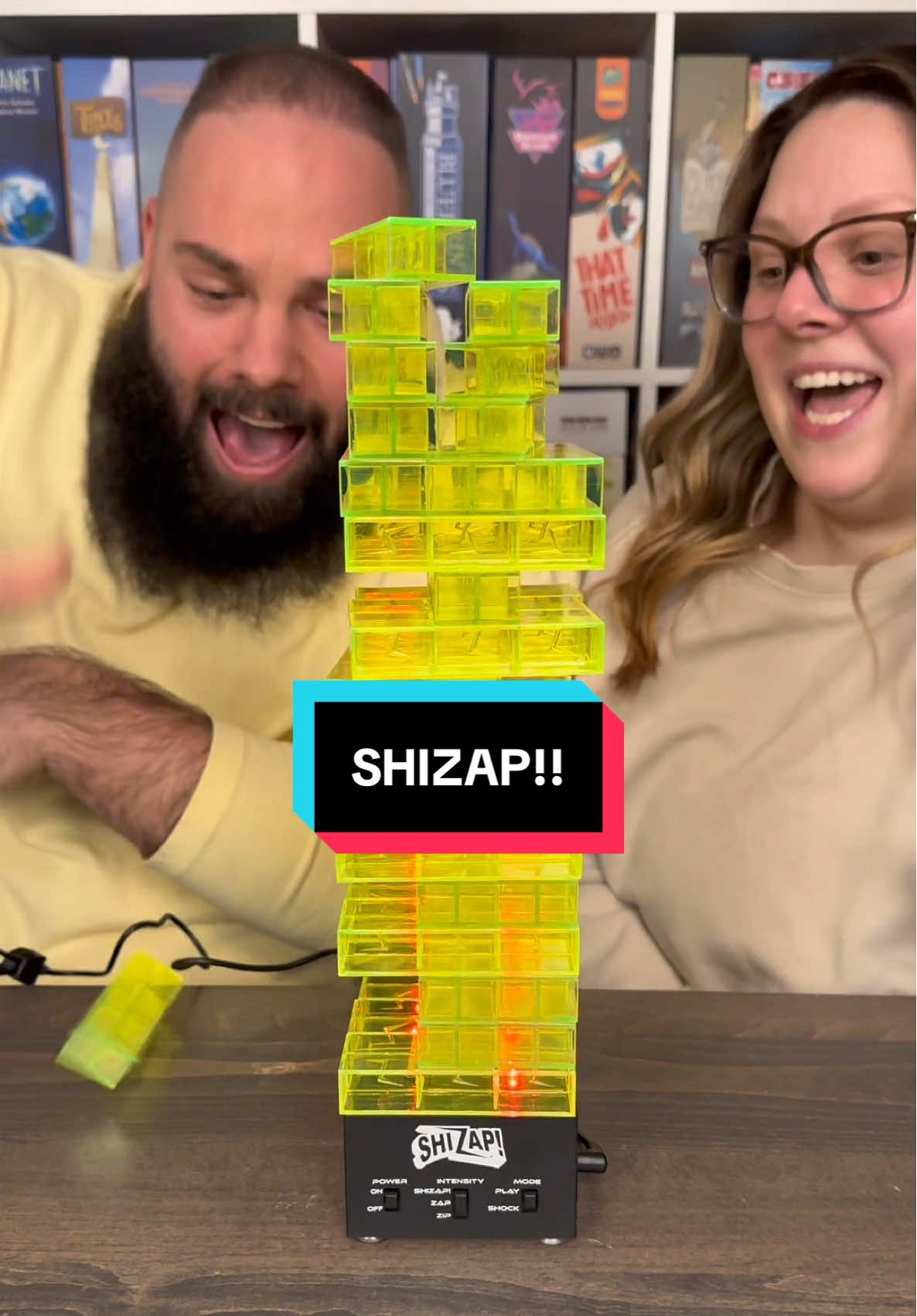 This Game Is Scary!! Come Play Shizap With Us! #boardgames #GameNight #couple #fun 