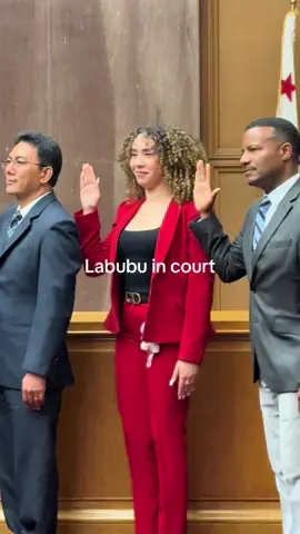 The Labubu got admitted into the bar before I did 🤦🏻‍♀️ She’s just that girl 💅🏼 #fyp #labubu #labubuthemonsters #labubuhaveaseat #attorney #lawyer #popmart #court 