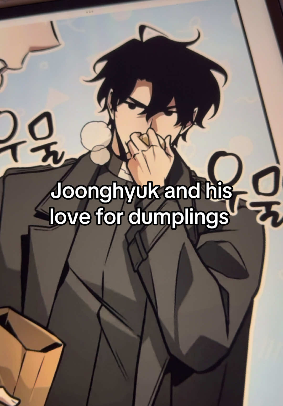 honestly the expression that the webtoon did is so funny and cute. I can’t wait to see when his master comes out and chases after him LMAOAO #novel #orv #kimdokja #omniscientreadersviewpoint #joonghyukyoo 