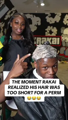 rakai keep changing up his hairstyle 😂😂#rakai #2xrakai #perm #fyp #viral #foryoupage #trending #teamwork 