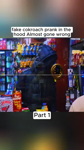 fake cokroach prank in the hood Almost gone wrong #funny #viral 