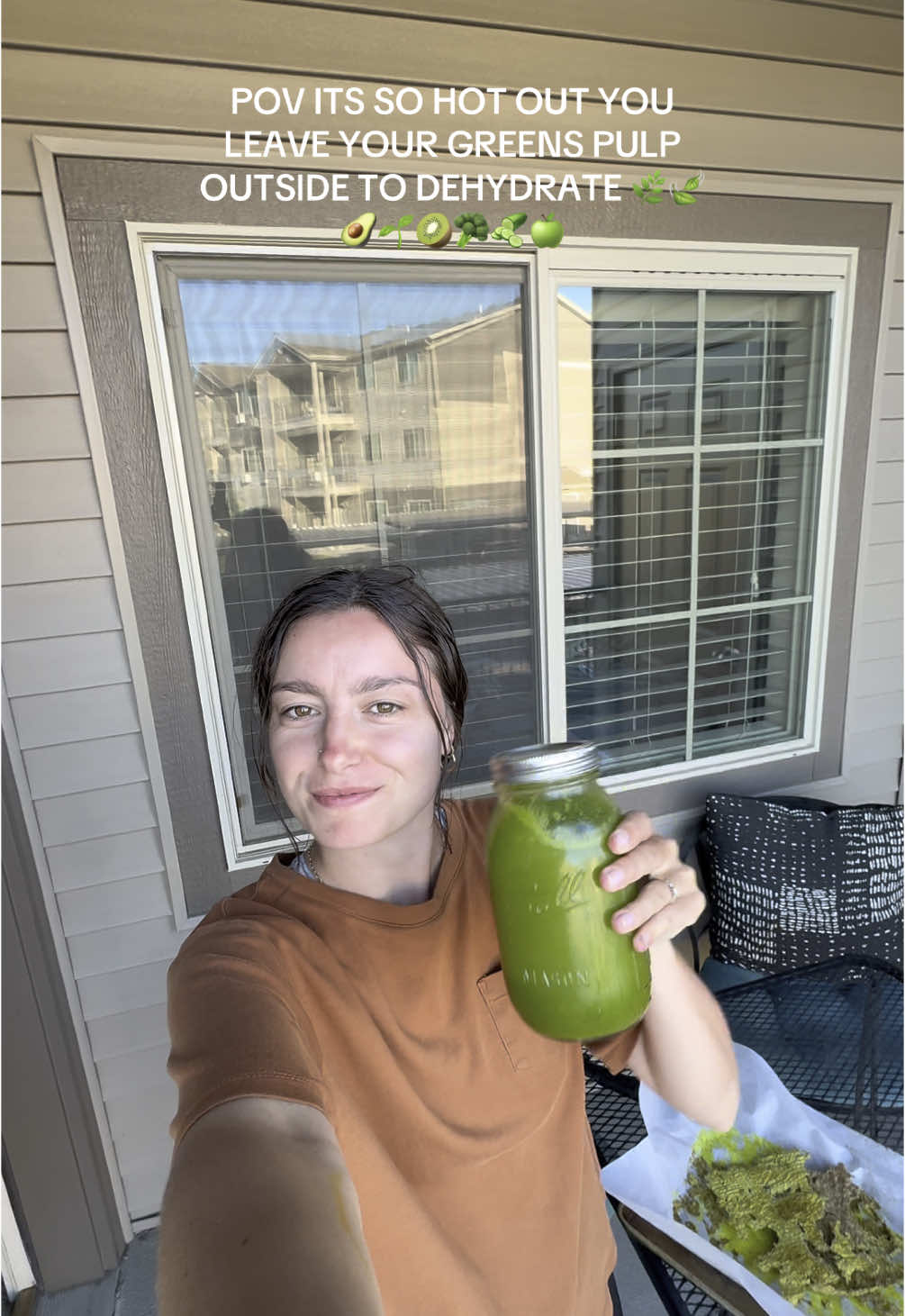 My best idea yet!! #greens #greenjuice #foryou #viral #summertime 