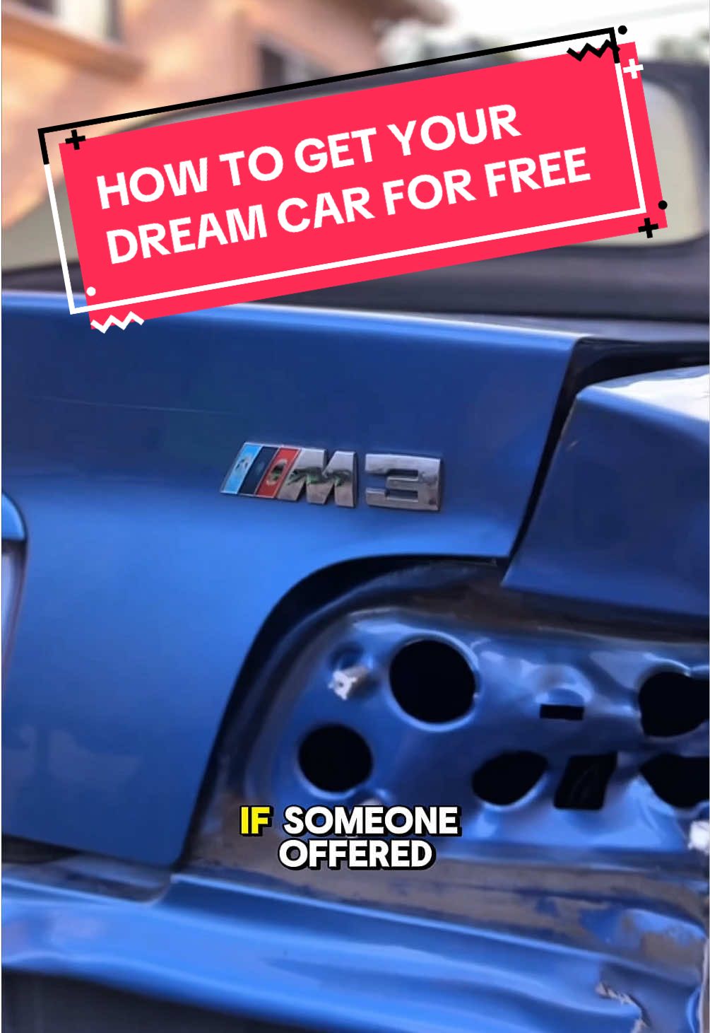 If there was a way to get your dream car for free, with a slight catch, would you take it? (or just let it slip 😂). It amazes me how you can get so much hate on the internet for a little creative thinking to make things work in your favor 👍 #e36 #m3 #350z #bmw #projectcar #chrysgaines #cartok #tiktokautocampaign #cartips 
