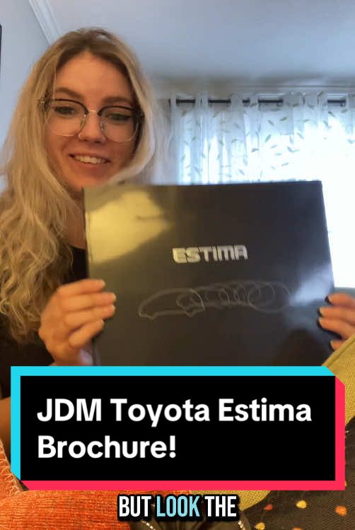 Definitely one of my favorite items in my collection so far aside from my original promotional VHS tape! #toyotaprevia #previa #jdmcarsoftiktok #cartok #cargirl #vanlife #vankulture #toyotaestima #estima 