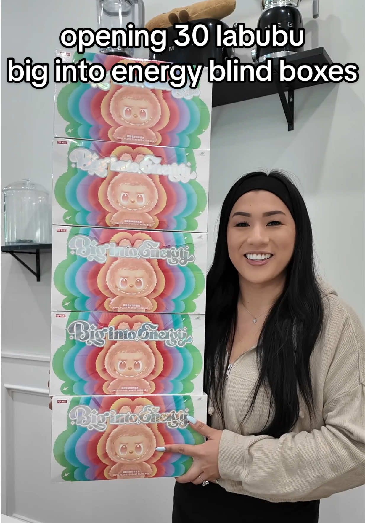 opening 30 big into energy labubu blind box 😵‍💫  — #labubu #popmart #blindbox #unboxing 