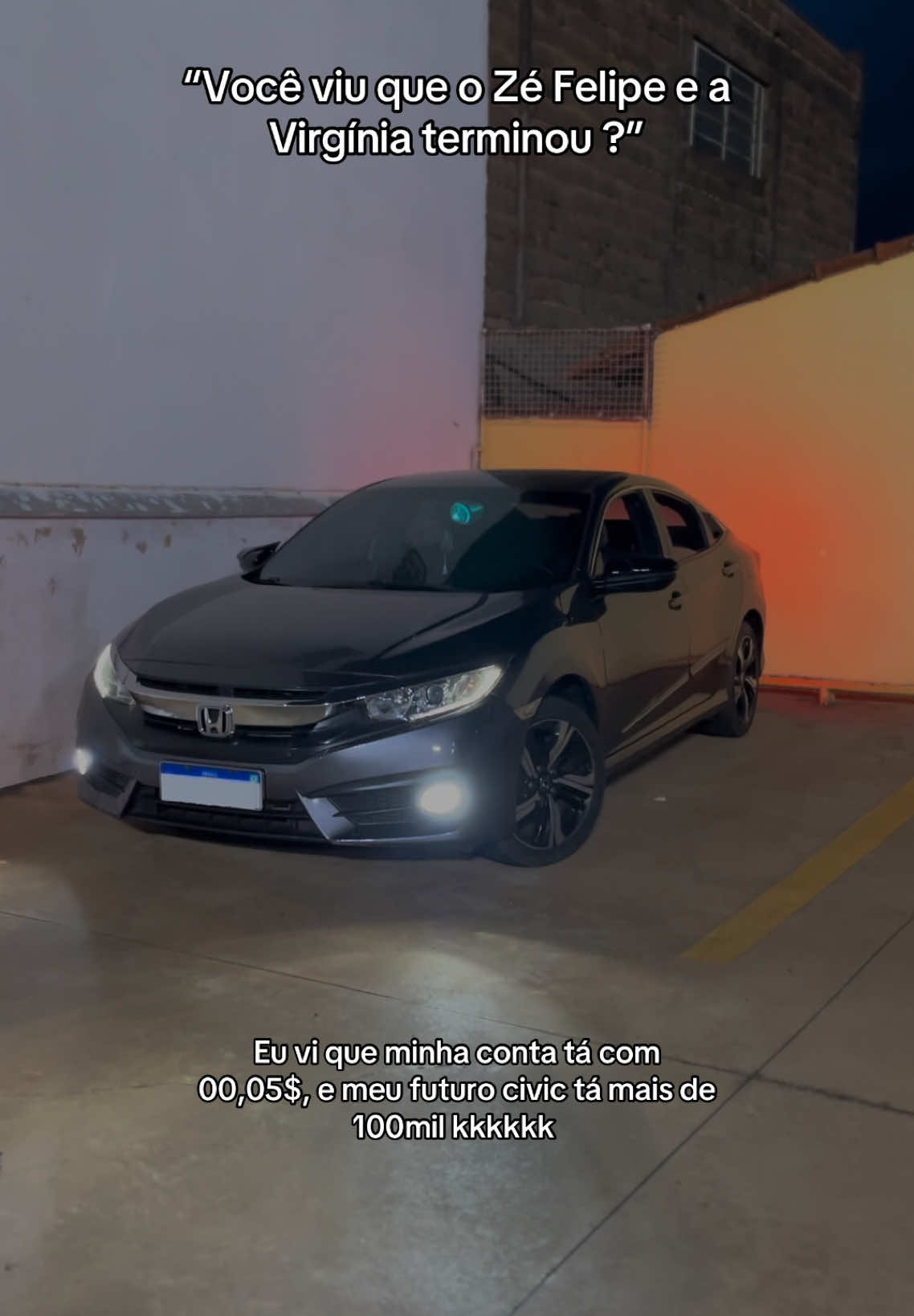 Eu vi que eles terminaram sim gente 😩😩 #civicg10 #fyy #carro #sonho #menina #zefelipe #virginia 