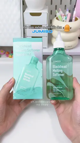 Bảo bối giúp tui xử lí mụn đầu đen, sợi bã nhờn dễ dàng tại nhà mà không đau rát là đây #dungdichlammemmundauden #jumiso #skincare #mundauden #fyp #viral #review 