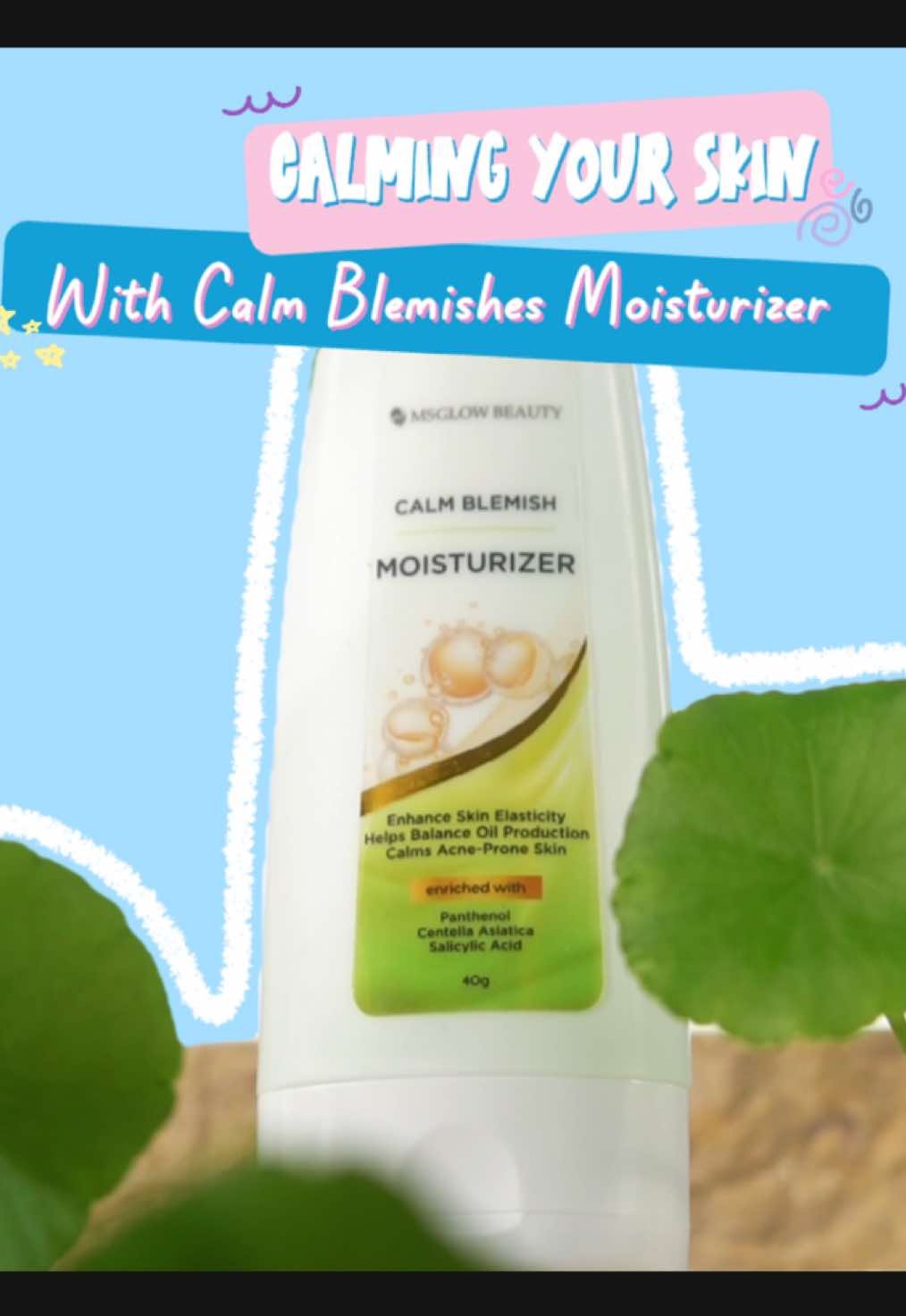 Calm Blemishes Moisturizer 🍃✨ 💚 Solusi menenangkan kulit yang sedang berjerawat 🤩 #MSGLOWBEAUTY #GlowingGrowingGiving #CalmBlemishesMoisturizer #msglow 