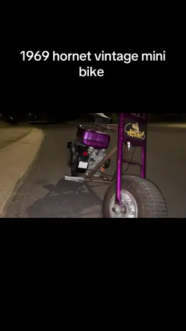 1969 hornet. Vintage mini bike ready to hit the streets with a top speed of 51 on a stock motor. Straight to the top 💪❤️⚠️#minibike #gokart #foryoupage #vintage #vintageminibike #fyp #builtnotbought 