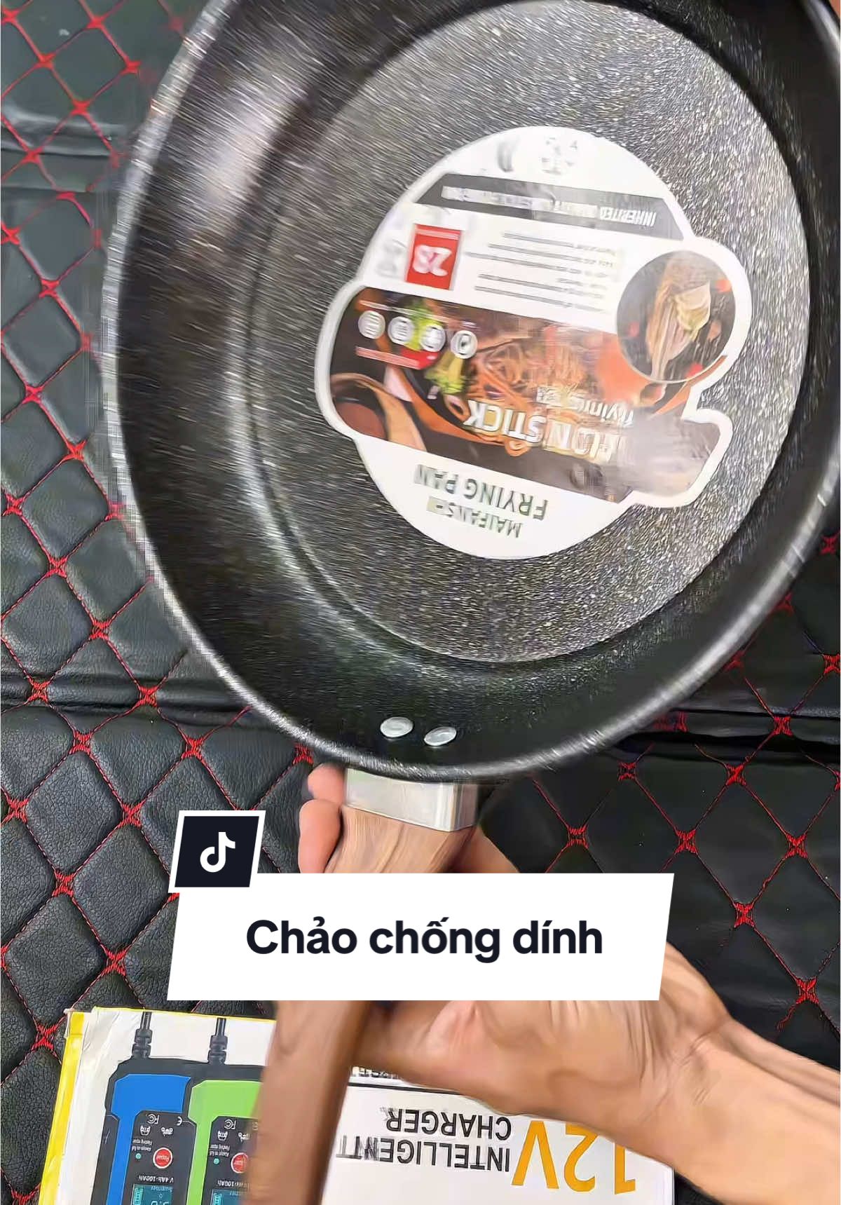 Chảo chống dính vân đá đế phẳng. #chaochongdinh #chaochongdinhvanda 