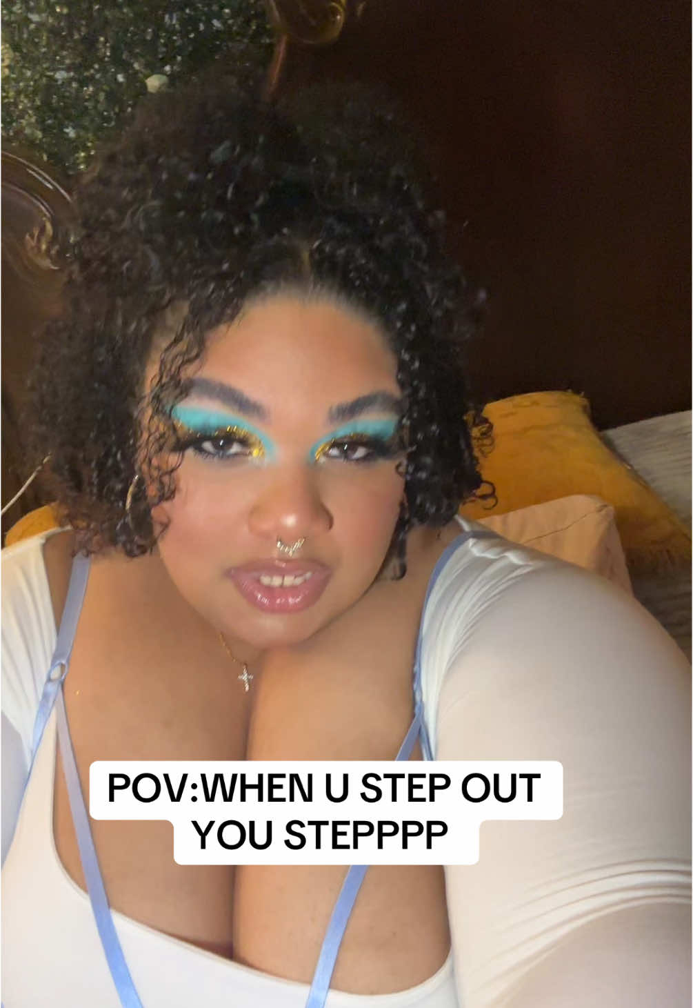 Let me get ready real quick 😘 #fypシ #makeupttransition #plussize #beyhive 